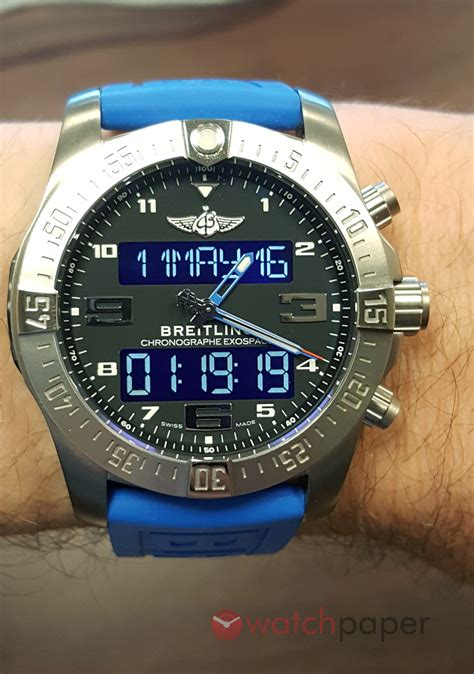 breitling chronograph exospace watch|breitling exospace b55 review.